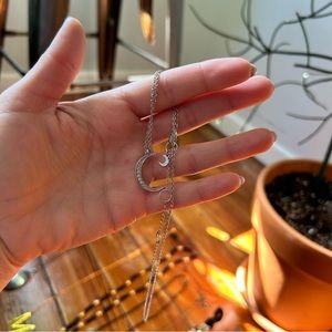 Sterling Silver Moon Pendant Necklace